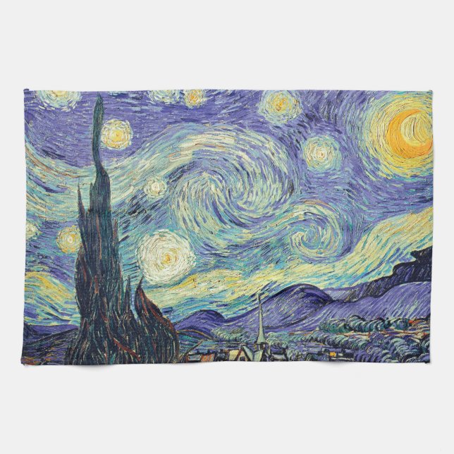 Vincent Van Gogh / The Starry Geschirrtuch (Horizontal)