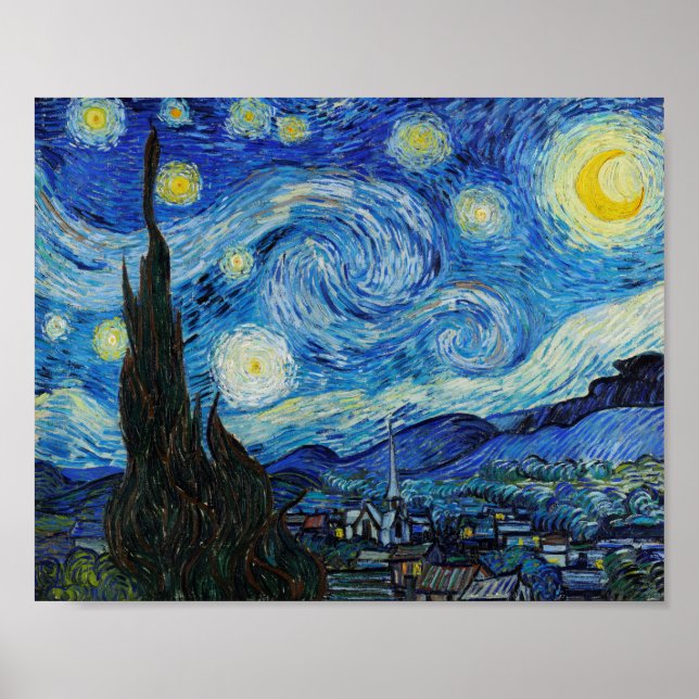 Vincent van Gogh The Starry Nigh Painting Poster (Vorne)