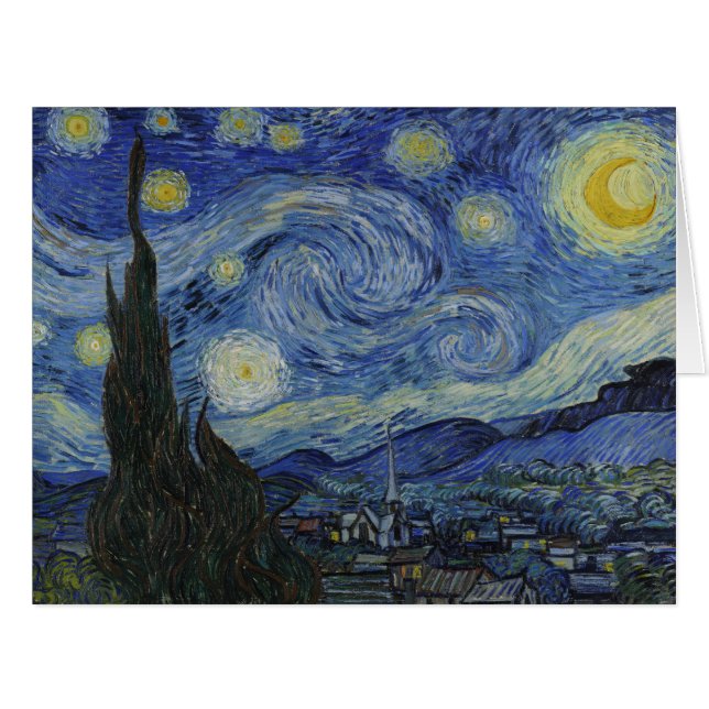 Vincent Van Gogh, The Starry Night (Vorderseite (Horizontal))