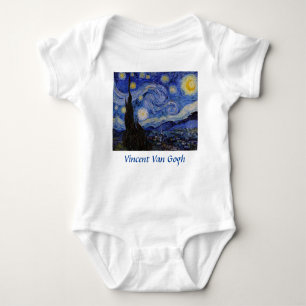 Vincent Van Gogh - The Starry night Baby Strampler