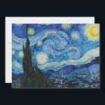 Vincent Van Gogh The Starry Night Einladung<br><div class="desc">Vincent Van Gogh's The Starry Night Detail</div>