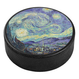 Vincent Van Gogh The Starry Night Eishockey Puck