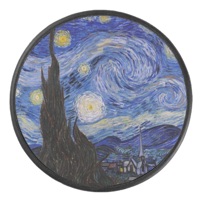 Vincent Van Gogh - The Starry night Eishockey Puck (Vorderseite)