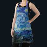 Vincent Van Gogh The Starry Night Fine Art Schürze<br><div class="desc">Vincent Van Gogh's The Starry Night (1889)</div>