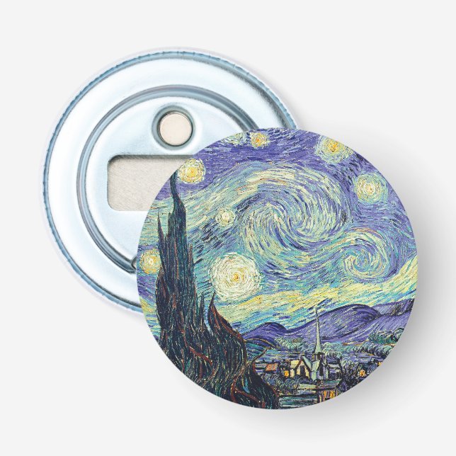 Vincent Van Gogh The Starry Night Flaschenöffner (Vorderseite)