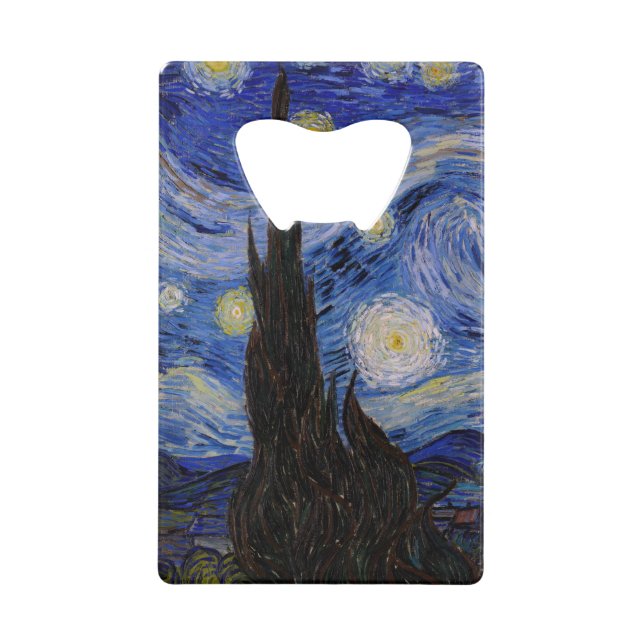 Vincent Van Gogh - The Starry night Geldbeutel Flaschenöffner (Vorderseite)