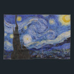 Vincent Van Gogh - The Starry night Geschirrtuch<br><div class="desc">The Starry Night / La nuit etoilee - Vincent Van Gogh im Jahr 1889</div>