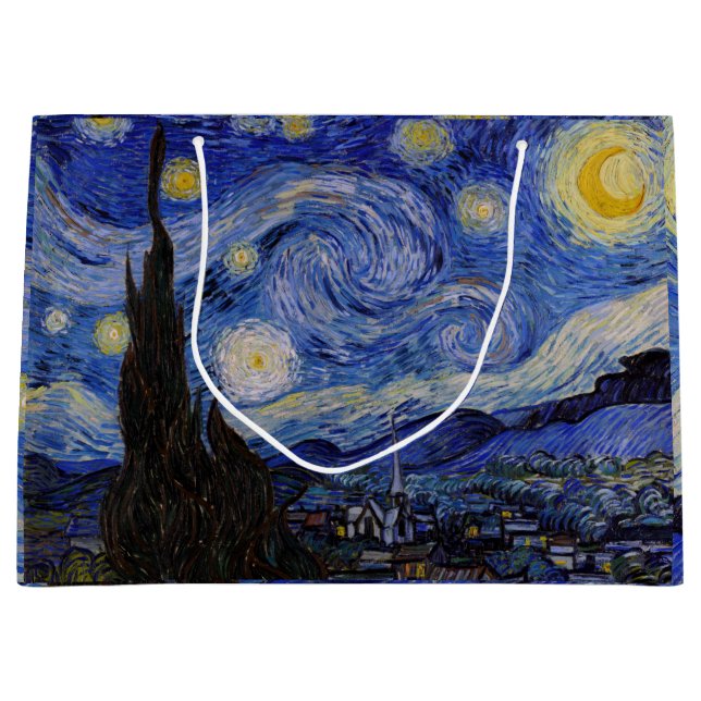 Vincent Van Gogh - The Starry night Große Geschenktüte (Vorderseite)