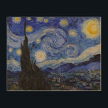 Vincent Van Gogh - The Starry night Holzdruck<br><div class="desc">The Starry Night / La nuit etoilee - Vincent Van Gogh im Jahr 1889</div>