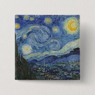 Vincent van Gogh  The Starry Night, Juni 1889 Button