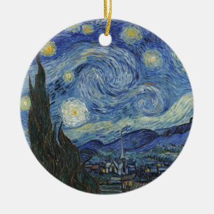 Vincent van Gogh The Starry Night, Juni 1889 Keramikornament