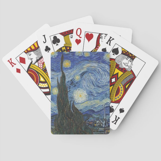 Vincent van Gogh | The Starry Night, Juni 1889 Spielkarten (Rückseite)