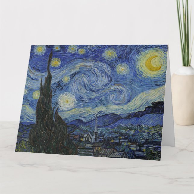 Vincent Van Gogh, The Starry Night Karte (Vorderseite)
