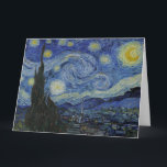 Vincent Van Gogh, The Starry Night Karte<br><div class="desc">Vincent Van Gogh - The Starry Night,  1889.</div>
