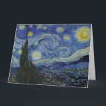 Vincent Van Gogh, The Starry Night Karte<br><div class="desc">Vincent Van Gogh - The Starry Night,  1889.</div>