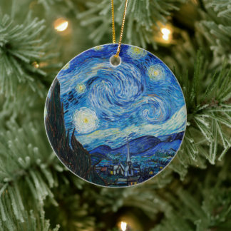 Vincent Van Gogh The Starry Night Keramik Ornament