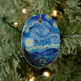 Vincent Van Gogh The Starry Night Keramik Ornament