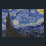 Vincent Van Gogh - The Starry night Künstlicher Leinwanddruck<br><div class="desc">The Starry Night / La nuit etoilee - Vincent Van Gogh im Jahr 1889</div>