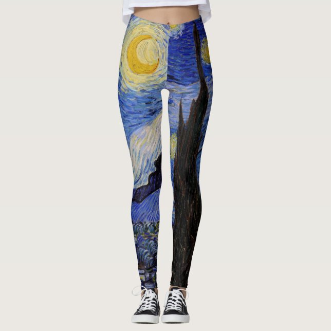 Vincent Van Gogh - The Starry night Leggings (Vorderseite)