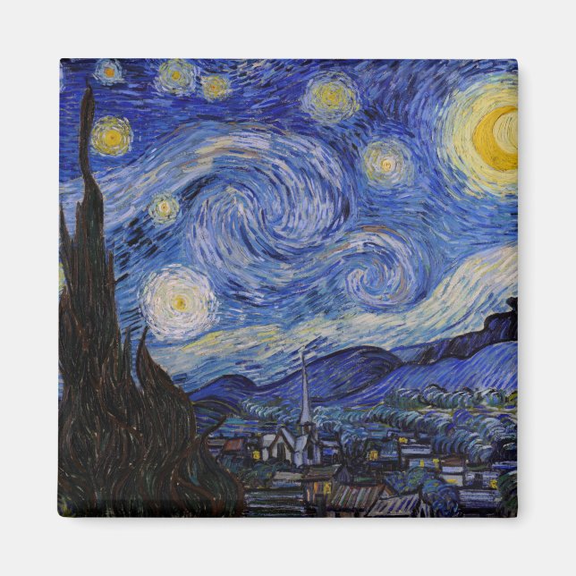 Vincent Van Gogh - The Starry night Magnet (Vorne)