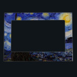 Vincent Van Gogh - The Starry night Magnetischer Bilderrahmen<br><div class="desc">The Starry Night / La nuit etoilee - Vincent Van Gogh im Jahr 1889</div>