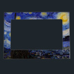Vincent Van Gogh - The Starry night Magnetischer Bilderrahmen<br><div class="desc">The Starry Night / La nuit etoilee - Vincent Van Gogh im Jahr 1889</div>