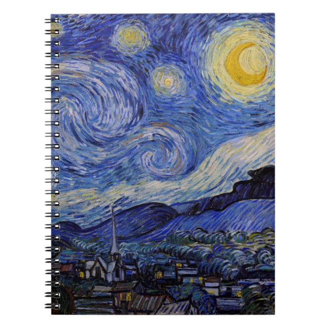 Vincent Van Gogh - The Starry night Notizblock (Vorderseite)