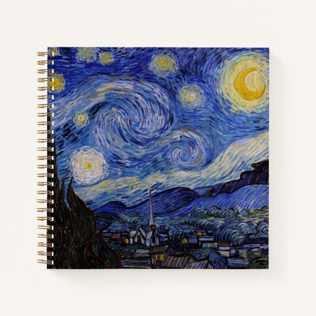 Vincent Van Gogh - The Starry night Notizbuch (Vorderseite)