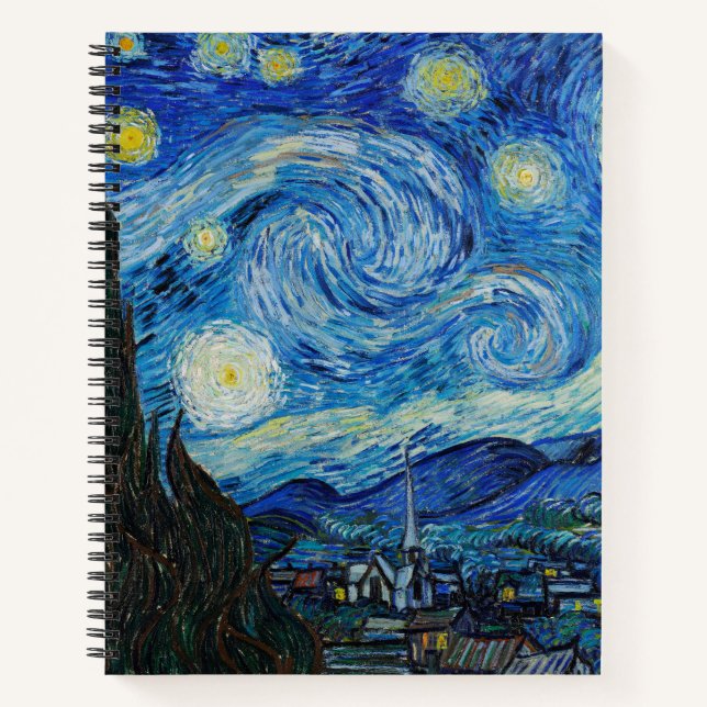 Vincent Van Gogh The Starry Night Notizbuch (Vorderseite)