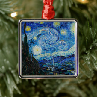 Vincent Van Gogh The Starry Night Ornament Aus Metall