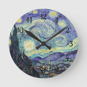 Vincent Van Gogh / The Starry Night Runde Wanduhr