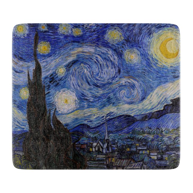 Vincent Van Gogh - The Starry night Schneidebrett (Vorderseite)