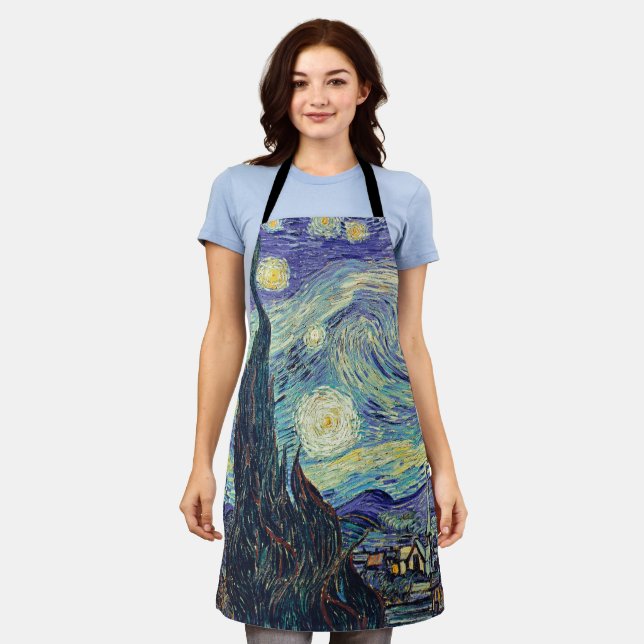 Vincent Van Gogh / The Starry Night Schürze (Getragen)