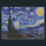 Vincent Van Gogh - The Starry night Seidenpapier<br><div class="desc">The Starry Night / La nuit etoilee - Vincent Van Gogh im Jahr 1889</div>