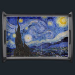 Vincent Van Gogh - The Starry night Serviertablett<br><div class="desc">The Starry Night / La nuit etoilee - Vincent Van Gogh im Jahr 1889</div>