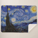 Vincent Van Gogh - The Starry night Sherpadecke<br><div class="desc">The Starry Night / La nuit etoilee - Vincent Van Gogh im Jahr 1889</div>