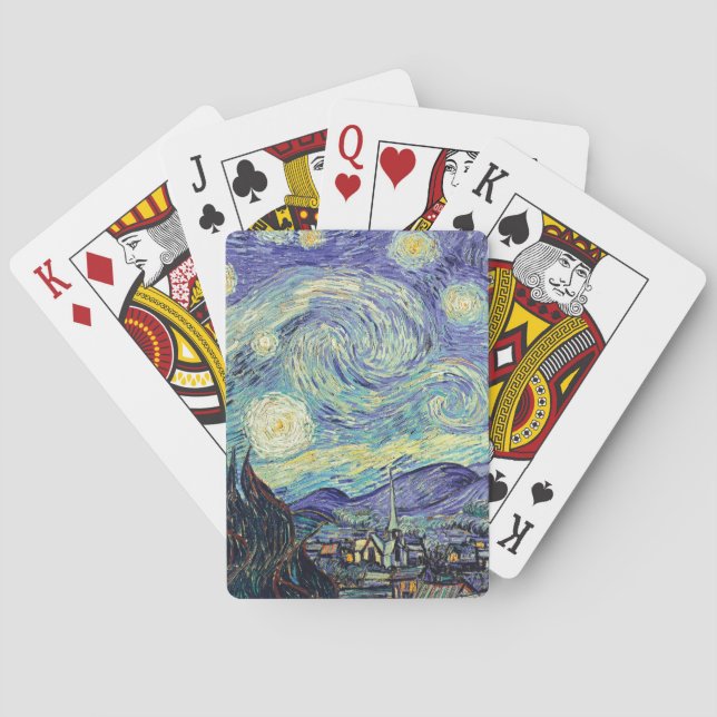 Vincent Van Gogh / The Starry Night Spielkarten (Rückseite)