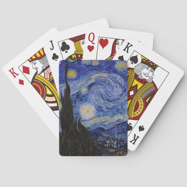 Vincent Van Gogh - The Starry night Spielkarten (Rückseite)