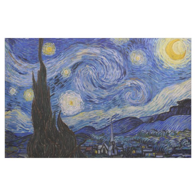 Vincent Van Gogh - The Starry night Stoff (Yard (91,4 cm))