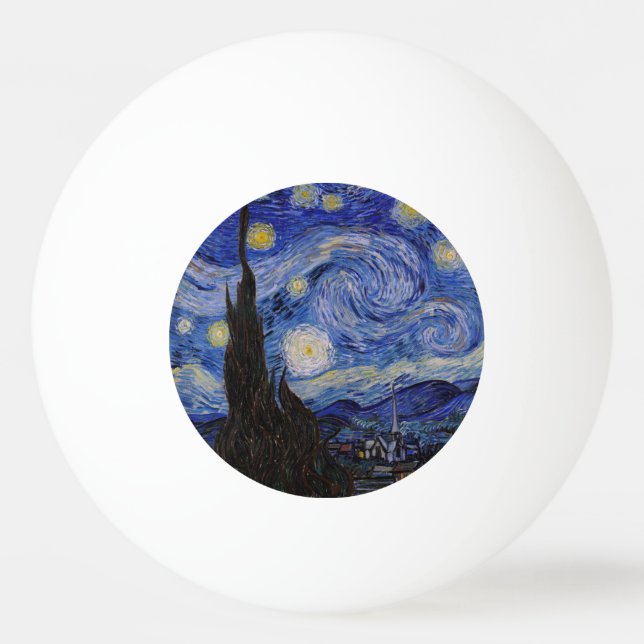Vincent Van Gogh - The Starry night Tischtennisball (Vorderseite)