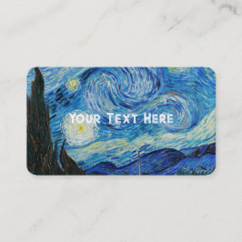 Vincent Van Gogh The Starry Night Visitenkarte