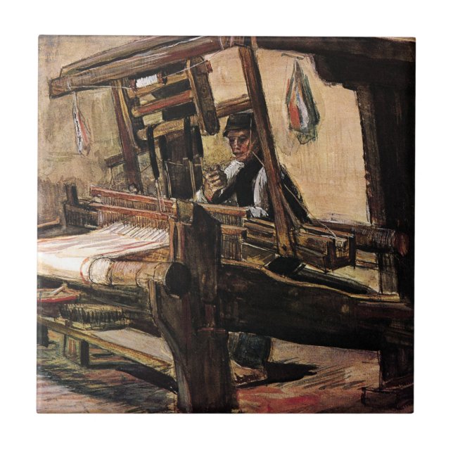 Vincent Van Gogh - The Weaver - Fine Art Fliese (Vorderseite)