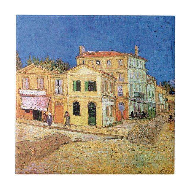 Vincent Van Gogh - The Yellow House - Fine Art Fliese (Vorderseite)