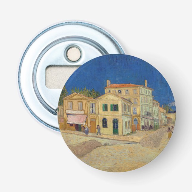 Vincent van Gogh - The Yellow House / The Street Flaschenöffner (Vorderseite)