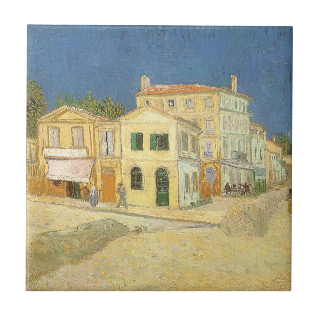 Vincent van Gogh - The Yellow House (The Street) Fliese (Vorderseite)