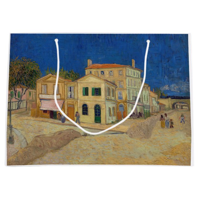 Vincent van Gogh - The Yellow House / The Street Große Geschenktüte (Vorderseite)