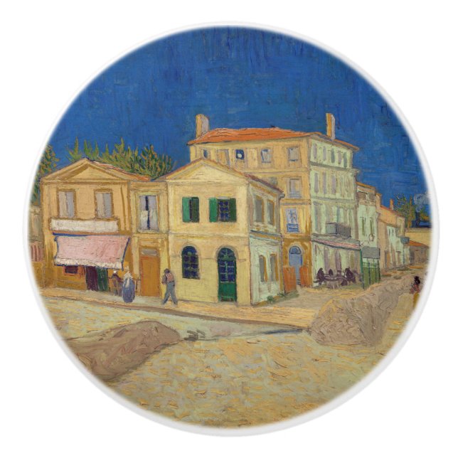 Vincent van Gogh - The Yellow House / The Street Keramikknauf (Vorderseite)