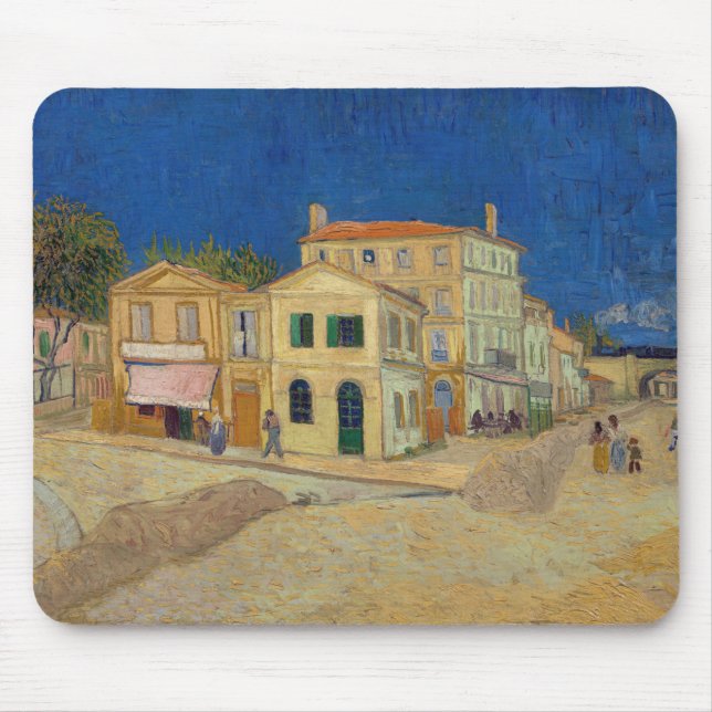 Vincent van Gogh - The Yellow House / The Street Mousepad (Vorne)