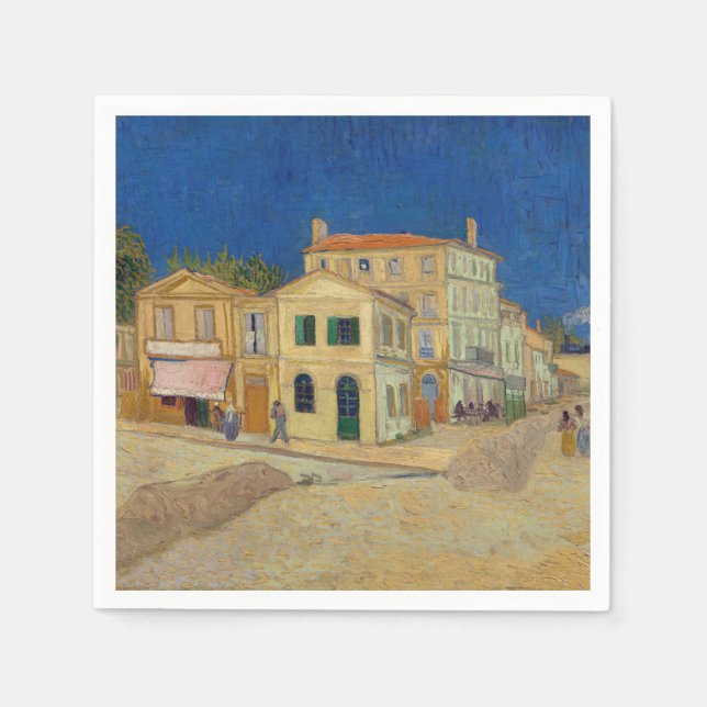 Vincent van Gogh - The Yellow House / The Street Serviette (Vorderseite)