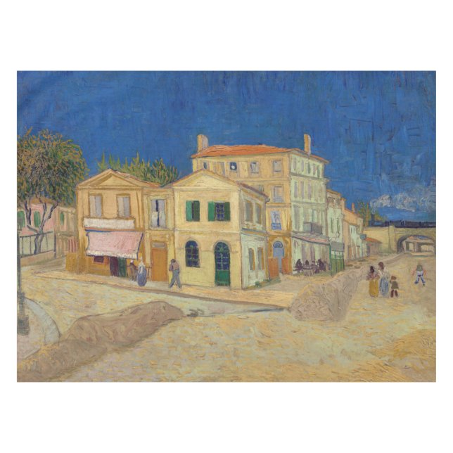 Vincent van Gogh - The Yellow House / The Street Tischdecke (Vorderseite (Horizontal))
